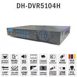 AVENİR 4 GÖRÜNTÜ 1 SES ANOLOG  KAYIT CİHAZI DH-DVR5104H