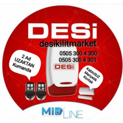 Desi Midline WS Kumandalı Kablosuz Alarm Seti 