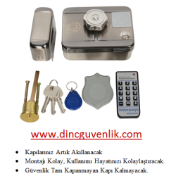 CMR 1000 AKILLI KİLİT KAPI OTOMATİGİ RFİD KONTROLLÜ AKÜSÜZ