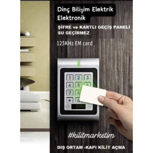 KAPI GEÇİŞ KONTROL SİSTEMLERİ  ŞİFRE ve KARTLI GEÇİŞ PANELİ SU GEÇİRMEZ Proje Ürünü Lütfen Fiyat Sorunuz