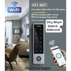 KAPI GEÇİŞ KONTROL SİSTEMLERİ HF3-WİFİ PARMAK İZİ+KART İLE KİLİT AÇMA Proje Ürünü Lütfen Fiyat Sorunuz