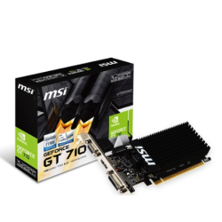MSI 1gb GT710 1GD3H LP DDR3 64bit HDMI DVI 16X 19w 250w 1.6ghz 678  Fansız